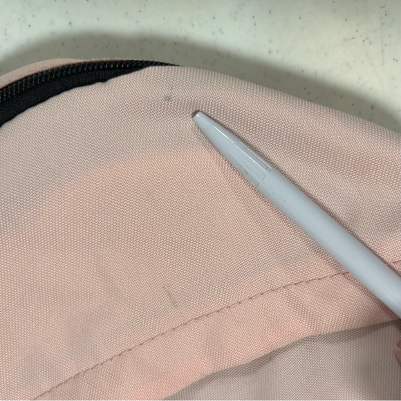 Adidas Originals Trefoil Backpack Pastel Pink/Peach School Bag Travel Streetwear - Picture 14 of 15